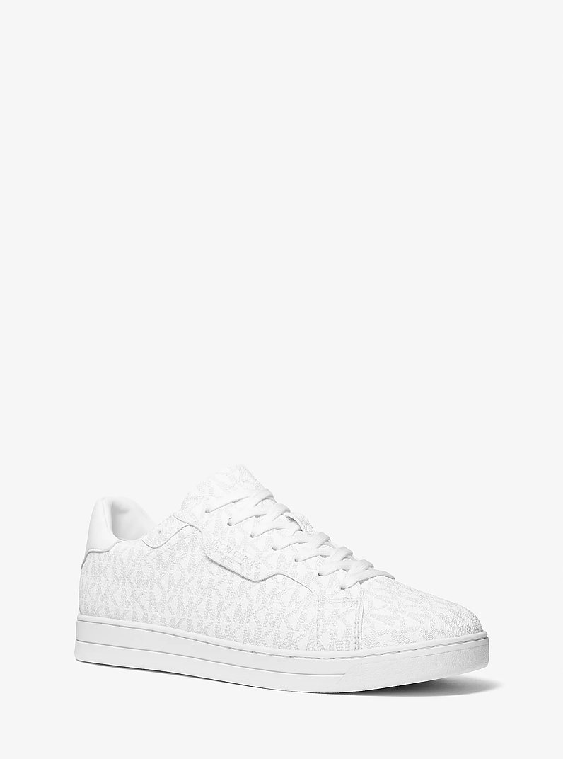 Keating Signature Logo Sneaker in BRIGHT WHT | Michael Kors