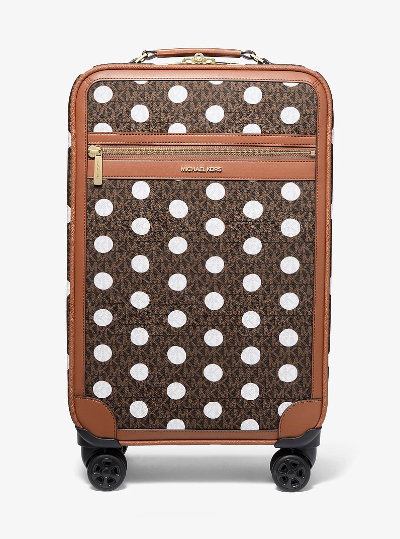 Small Polka Dot Signature Logo Suitcase in LUGGAGE | Michael Kors
