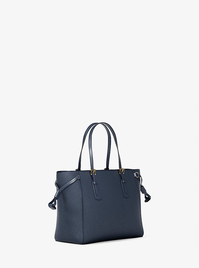 Voyager Extra-Small Saffiano Leather Convertible Crossbody Bag in NAVY | Michael Kors