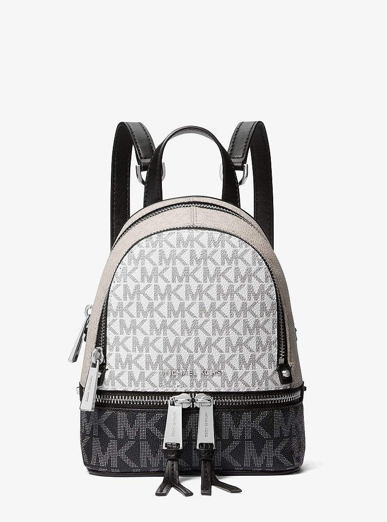 Rhea Mini Color-Block Logo Backpack