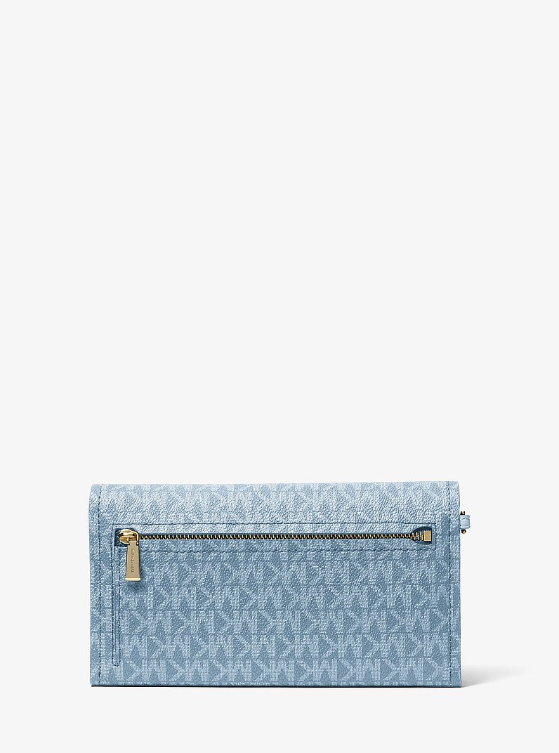 Jet Set Medium Signature Logo Convertible Wristlet in CHAMBRAY | Michael Kors