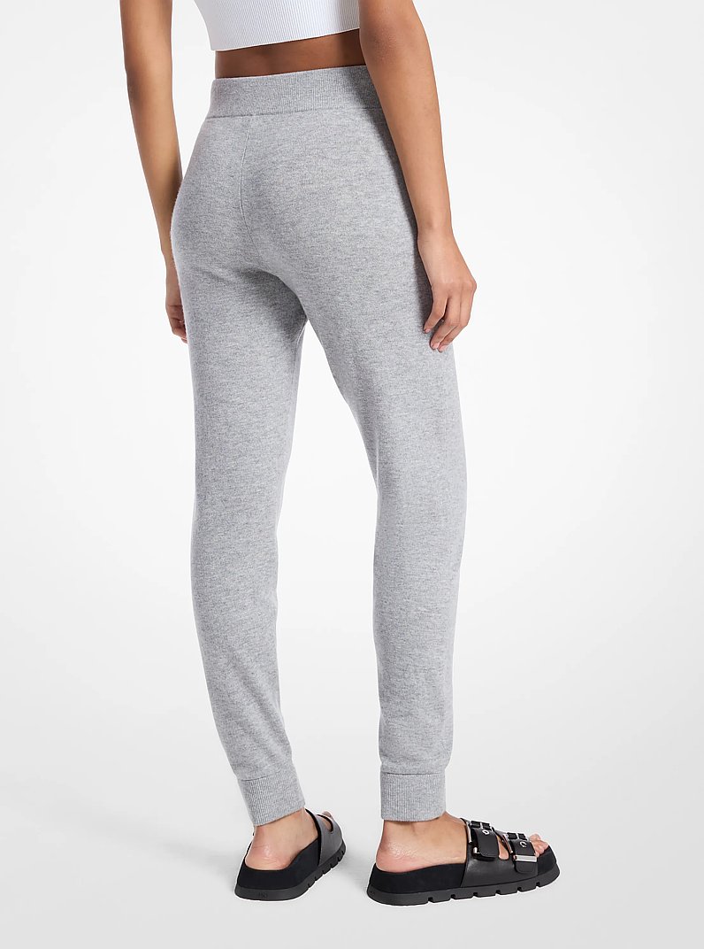 Wool and Cashmere Blend Joggers in HEATHER GREY | Michael Kors