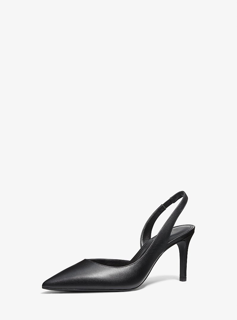 Alina Flex Leather Pump in BLACK | Michael Kors