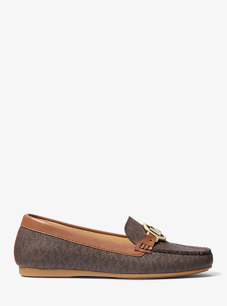 Fulton Signature Logo Moccasin in BROWN | Michael Kors