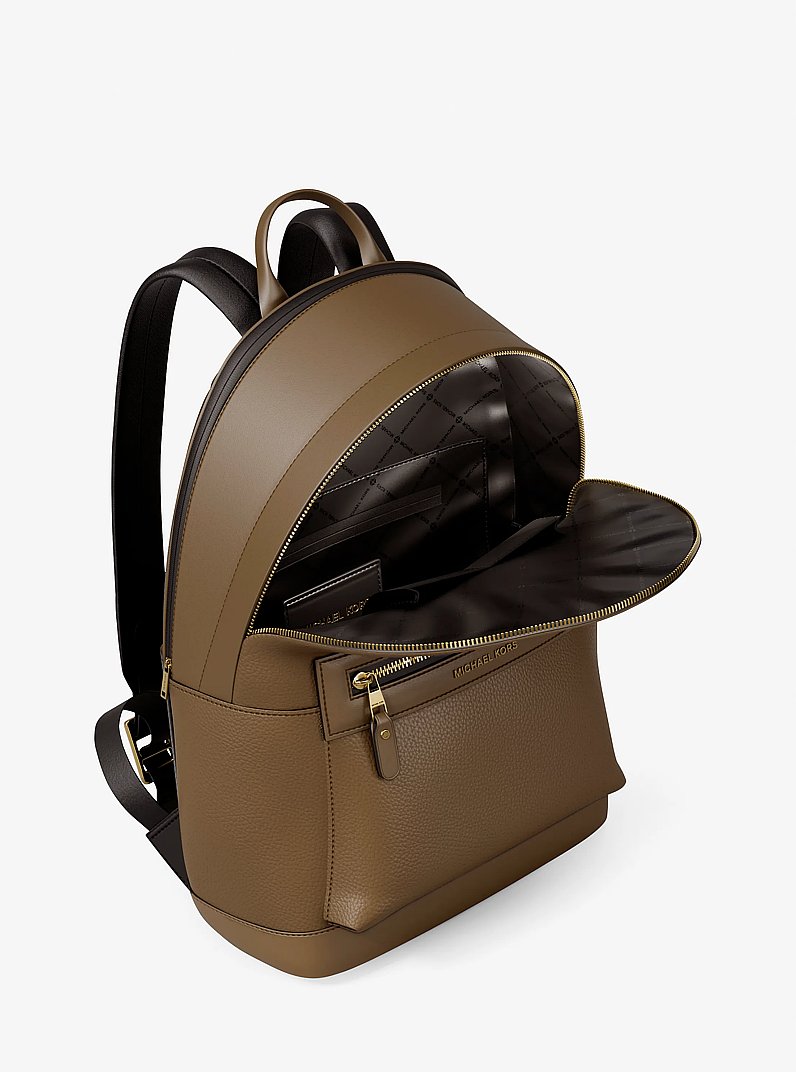 Jet Set Pebbled Leather Backpack in LODEN | Michael Kors