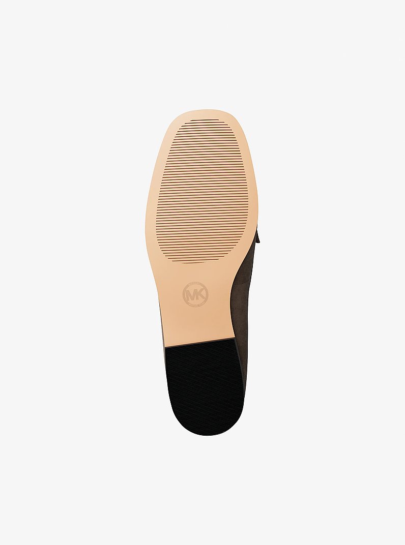 Kacey Polyester Microsuede Loafer in MUSHROOM | Michael Kors