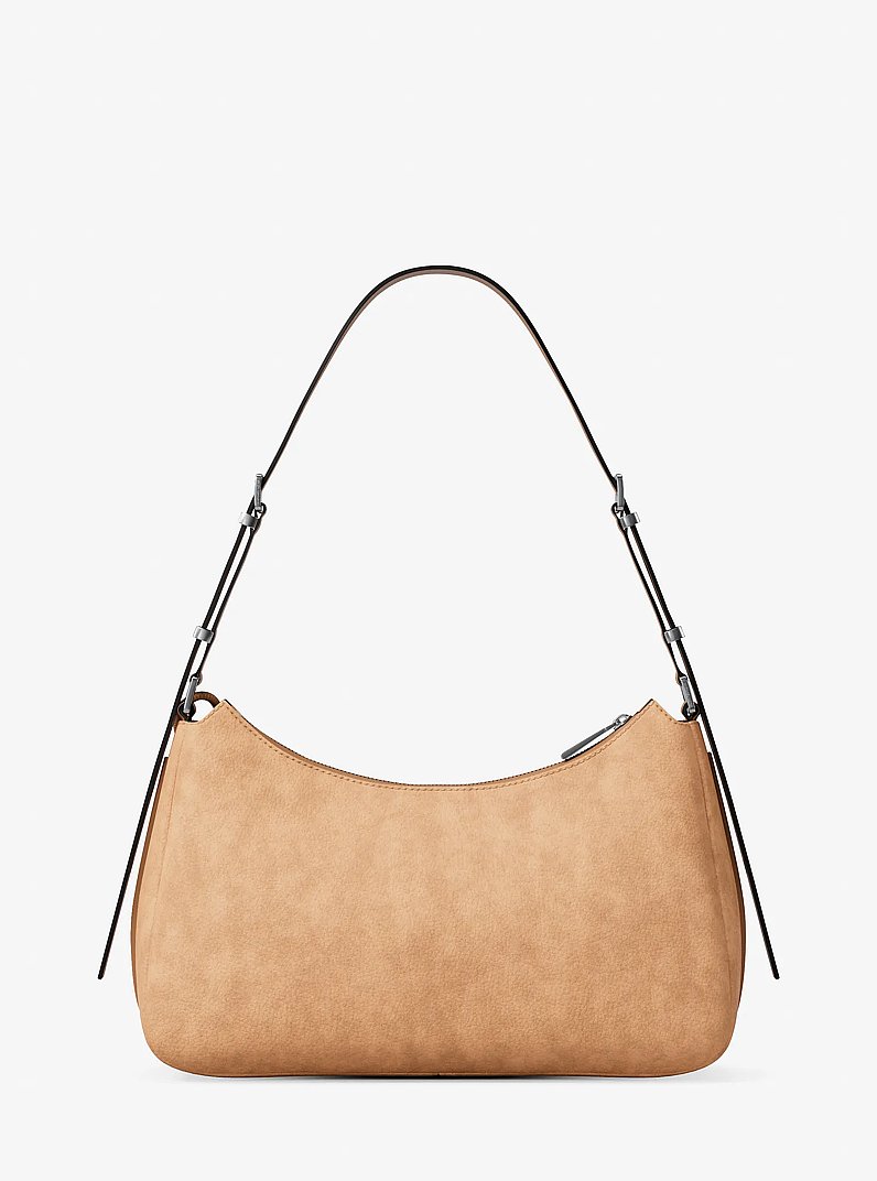 Schultertasche Nolita Medium aus Nubuk in ERDNUSS | Michael Kors