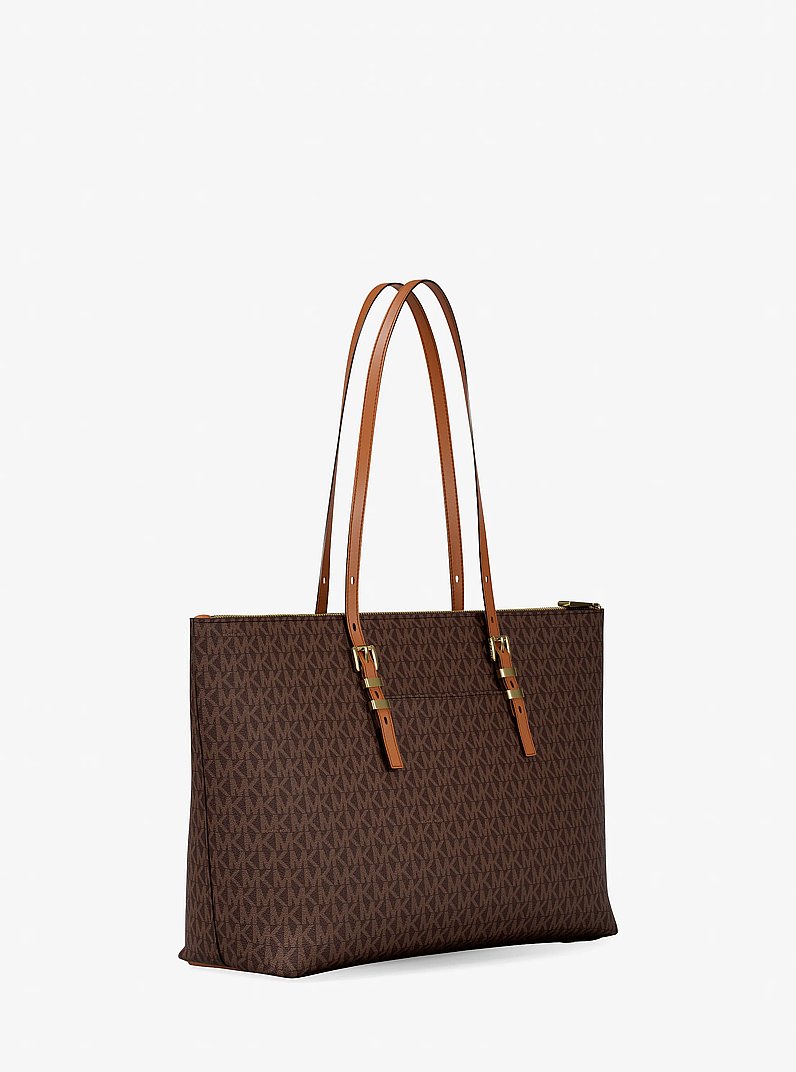 Shopper Quinn Large mit Signature-Logomuster in BRN/EICHELBR | Michael Kors
