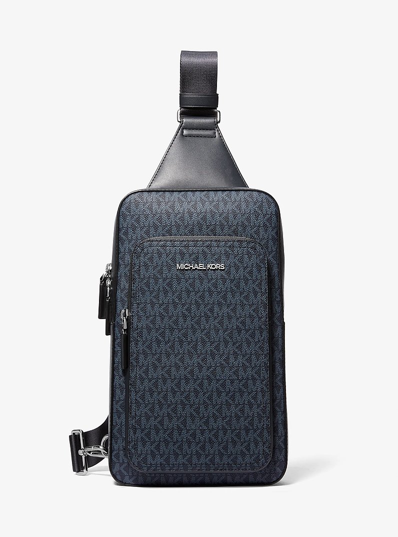 Cooper Commuter Logo Sling Pack in ADMRL/PLBLUE | Michael Kors
