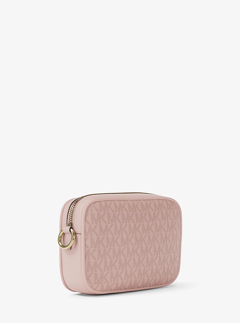 Jet Set Small Signature Logo Camera Crossbody Bag in POWDER BLUSH | Michael Kors