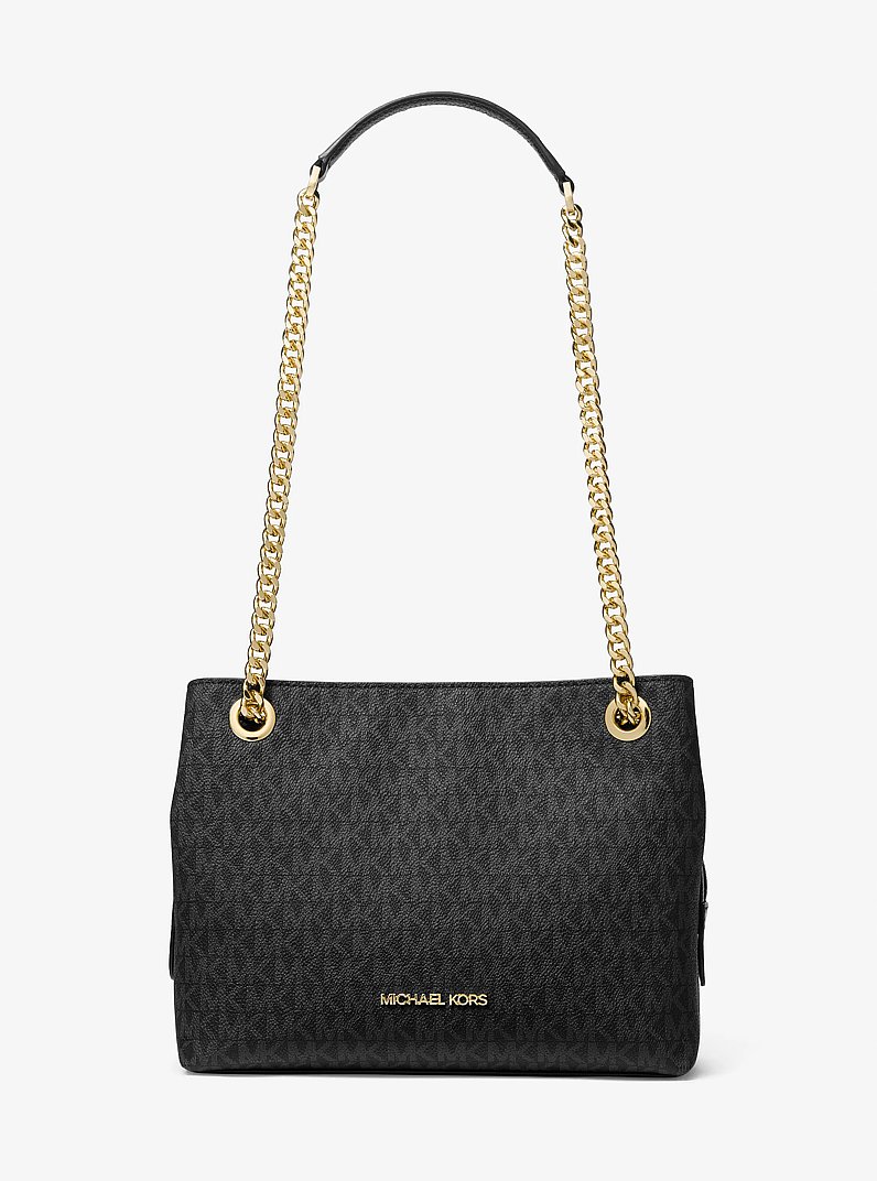 Jet Set Medium Logo Chain Shoulder Bag