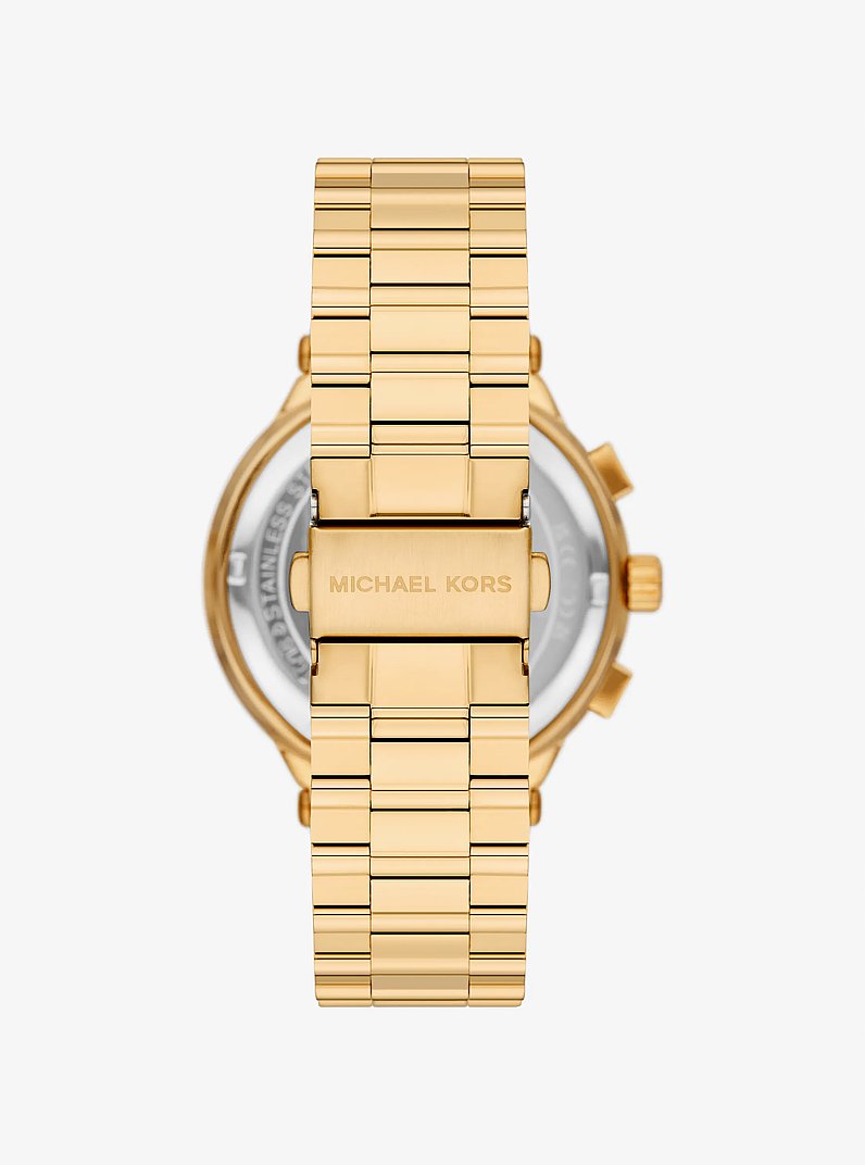 Set de regalo de reloj Billie extragrande en tono dorado y pulsera in DORADO | Michael Kors