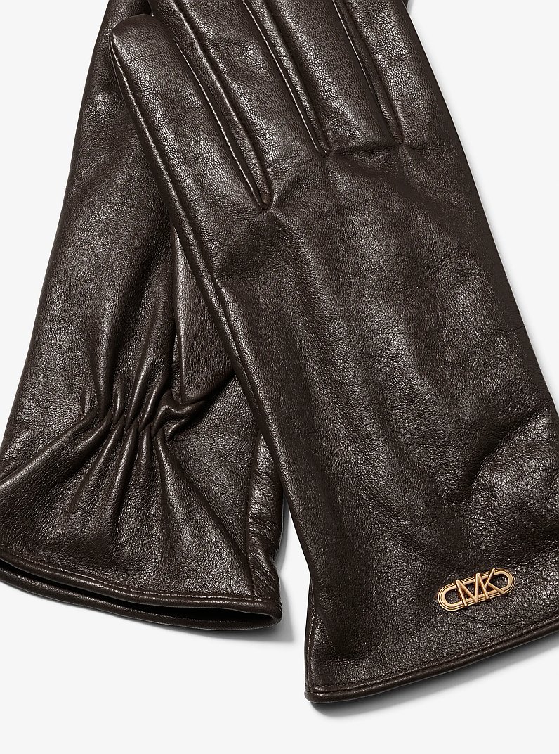 Handschuh aus Leder in SCHOKOLADE | Michael Kors