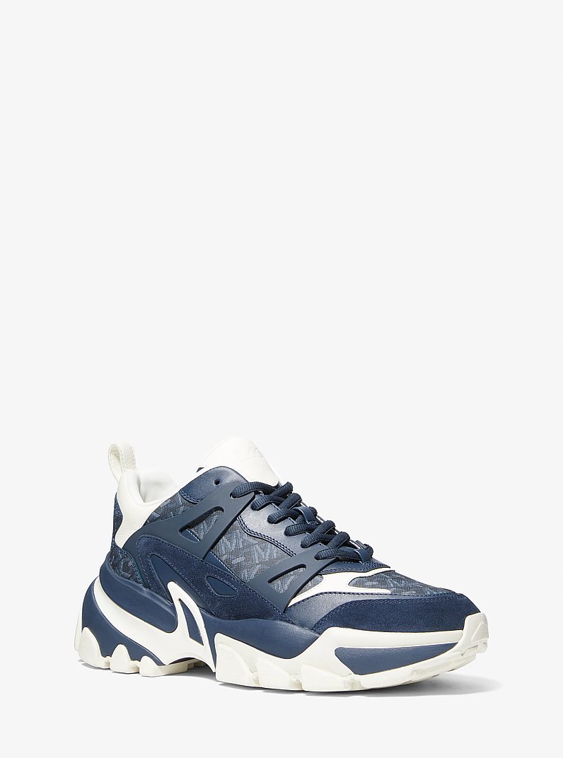 Sneaker Nick aus Empire Signature-Logostoff und Leder