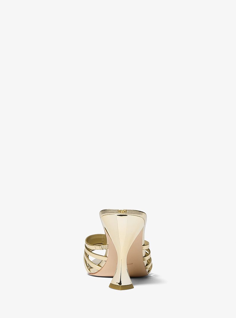 Haisley Metallic Leather Sandal