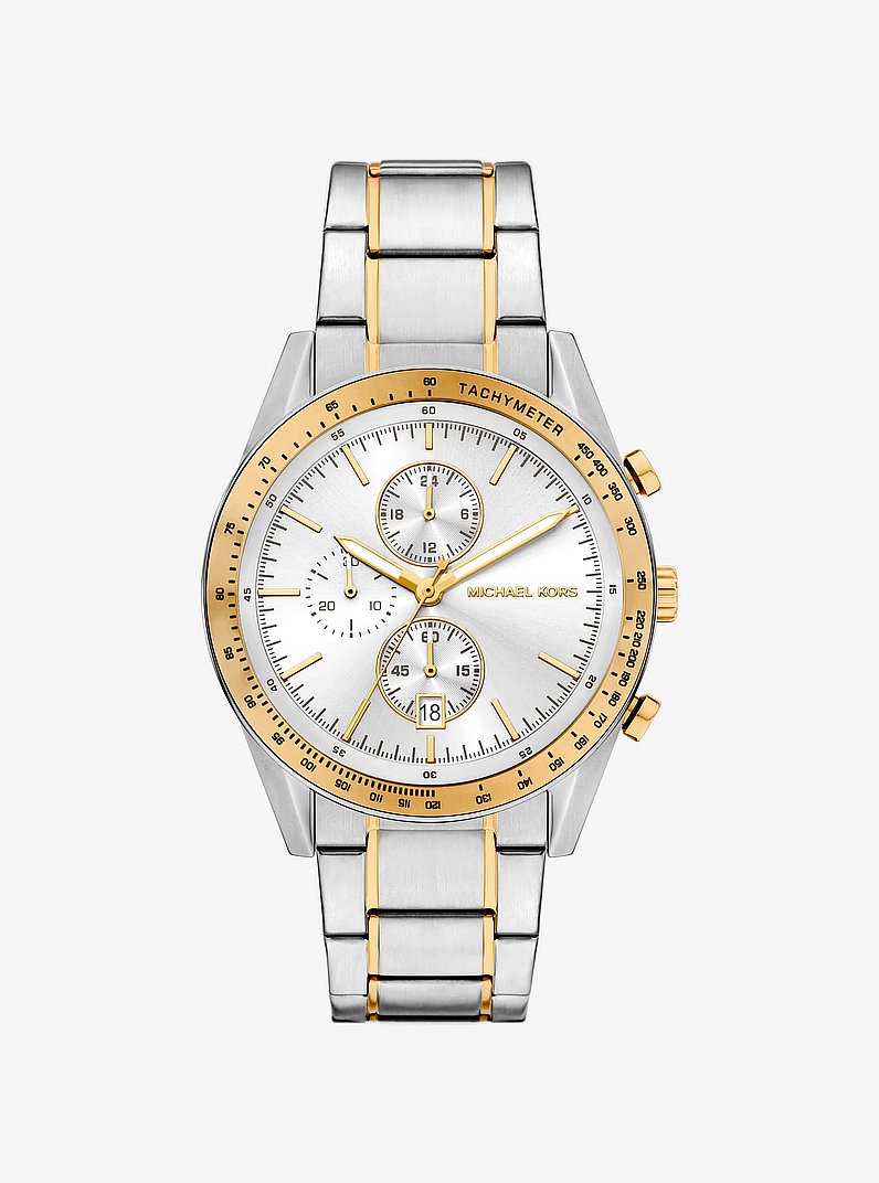 Oversized Warren Two-Tone Watch in TWO TONE | Michael Kors