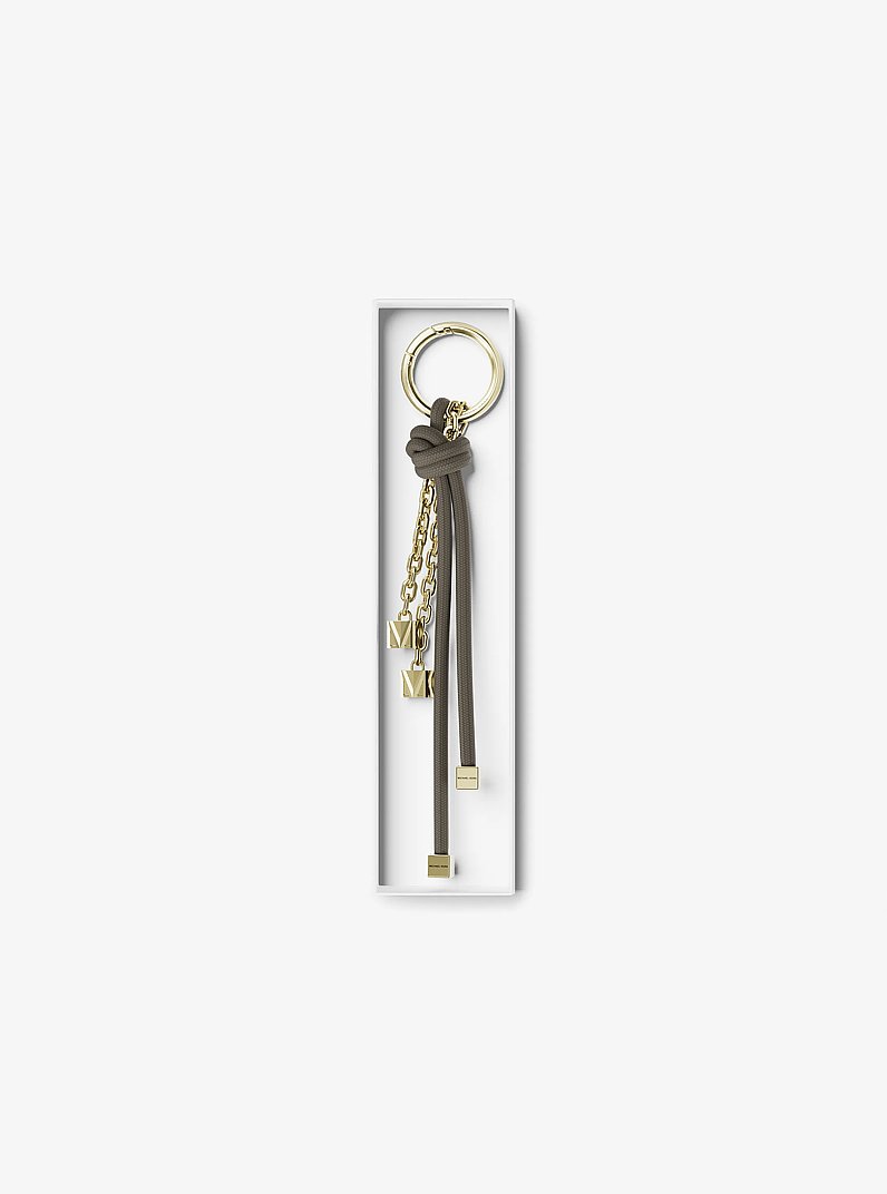 Gold-Tone and Cord Bag Charm in BIRCH | Michael Kors