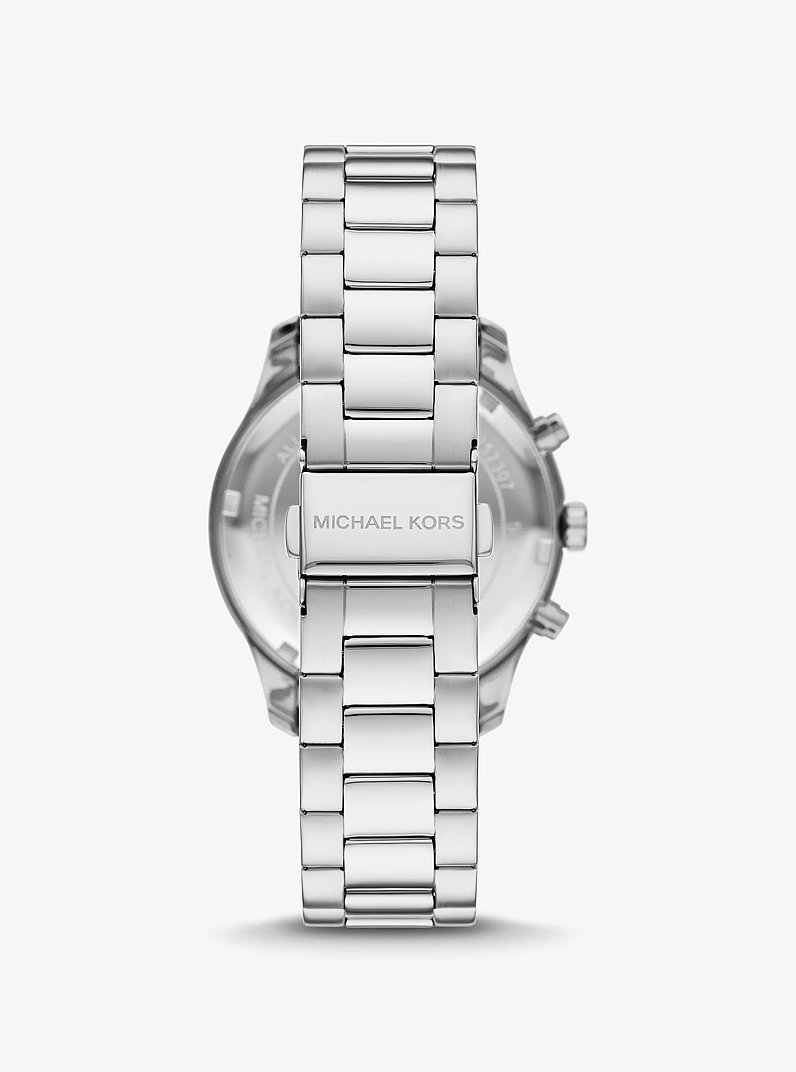 Montre surdimensionn&eacute;e Berkley de ton argent in ARGENT | Michael Kors