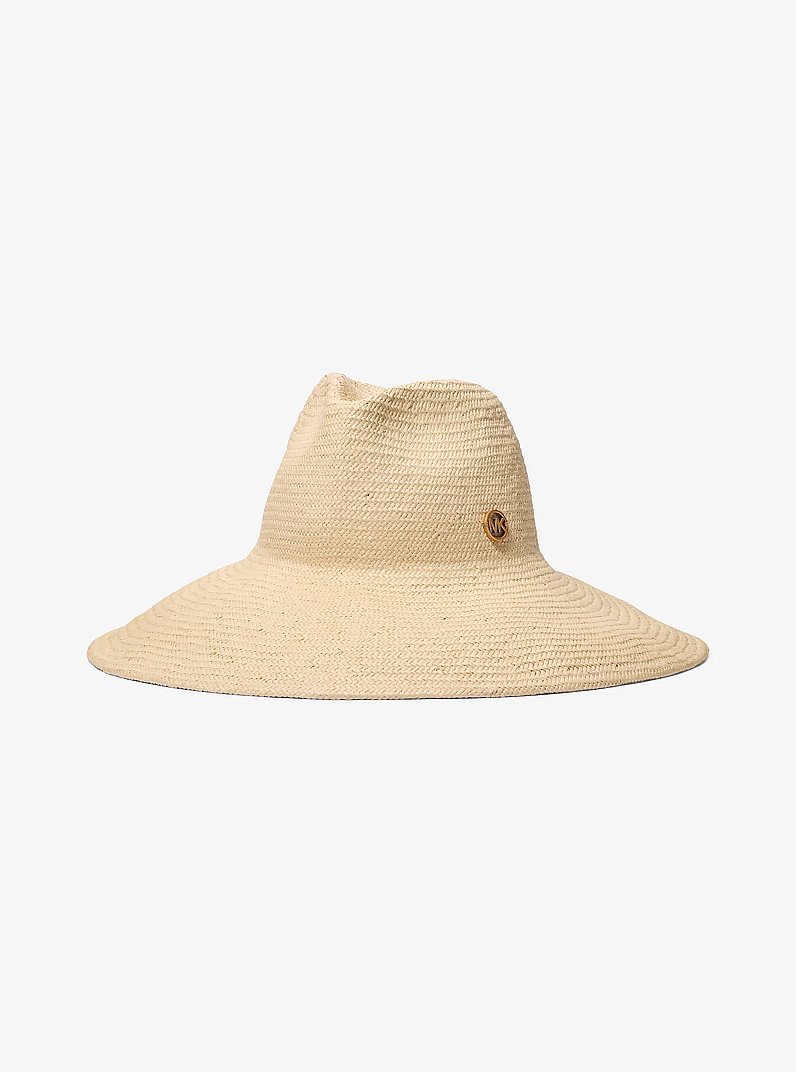 Straw Blend Hat in NATURAL | Michael Kors