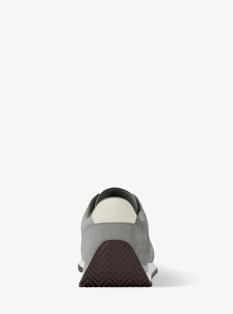 Rhodes Suede Trainer in QUARRY GREY | Michael Kors