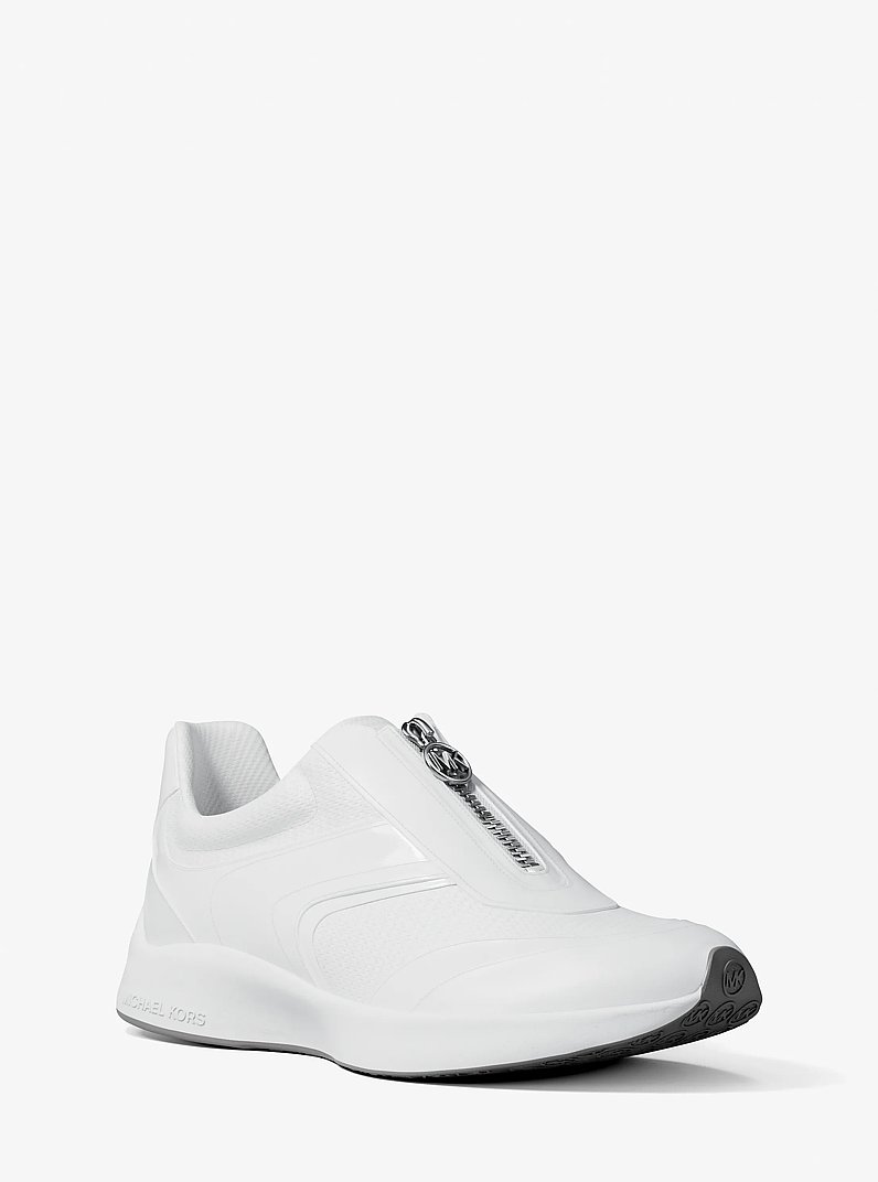 Thea Mixed-Media Trainer in OPTIC WHITE | Michael Kors