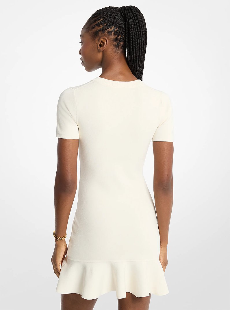 Knit Button-Up Dress