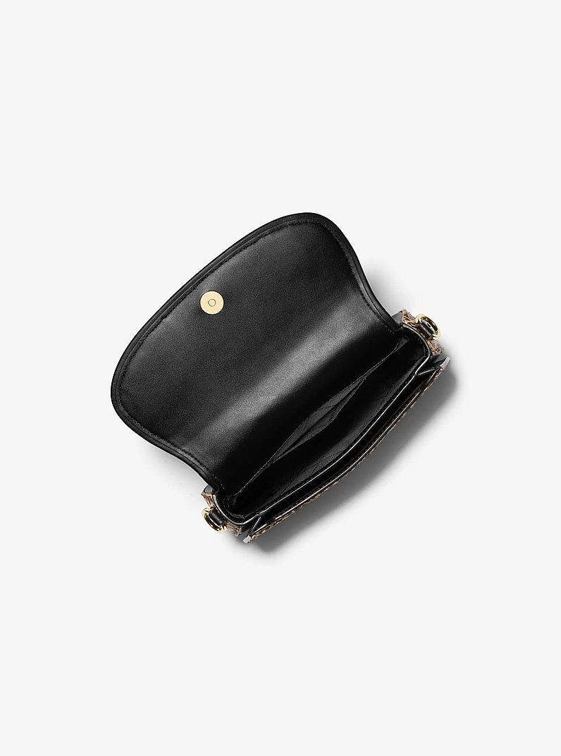 Mila Small Leopard Print Calf Hair Shoulder Bag