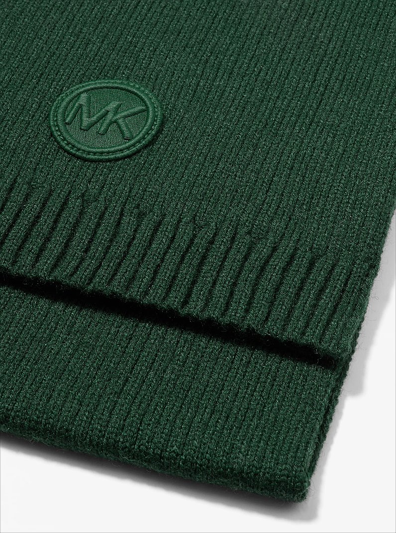 Knit Scarf in DARK MOSS | Michael Kors