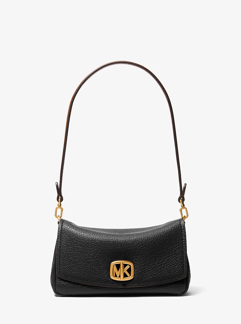 Petite pochette Bryant en cuir textur&eacute; in NOIR | Michael Kors