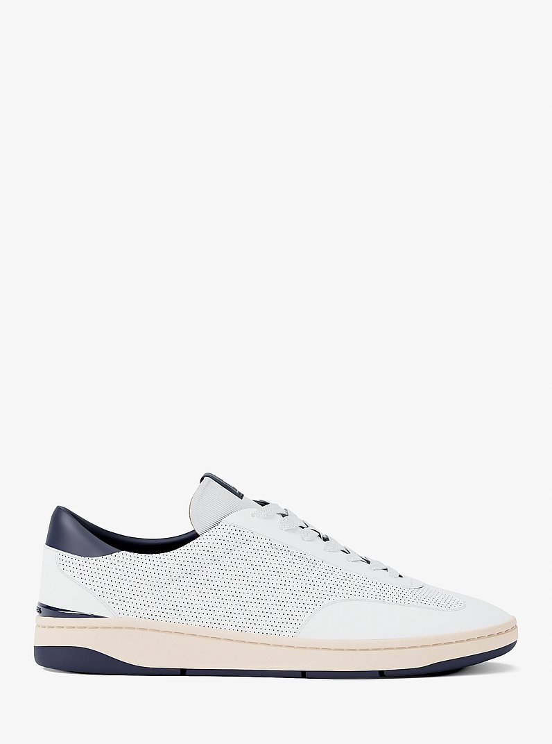 Calzado deportivo Wilton de piel perforada in DRESS BLUES | Michael Kors