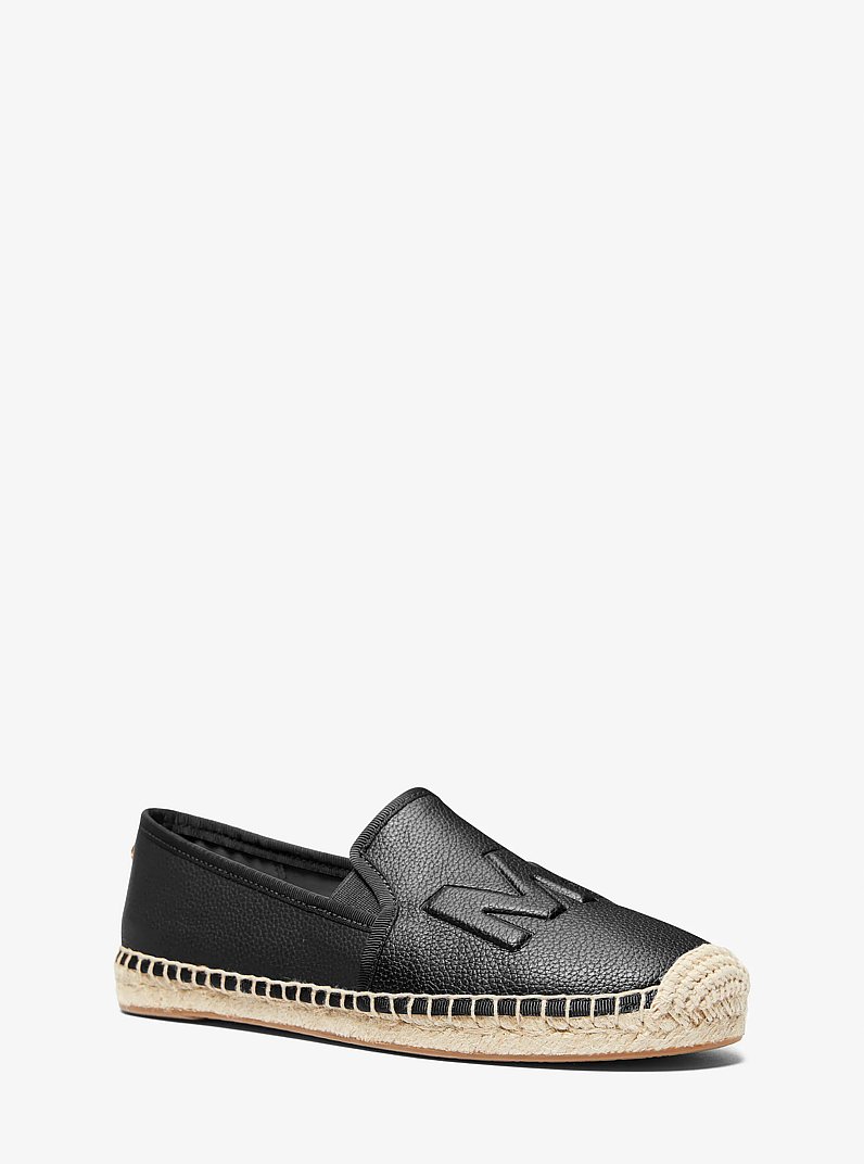 Hastings Logo Slip-On Espadrille in BLACK | Michael Kors