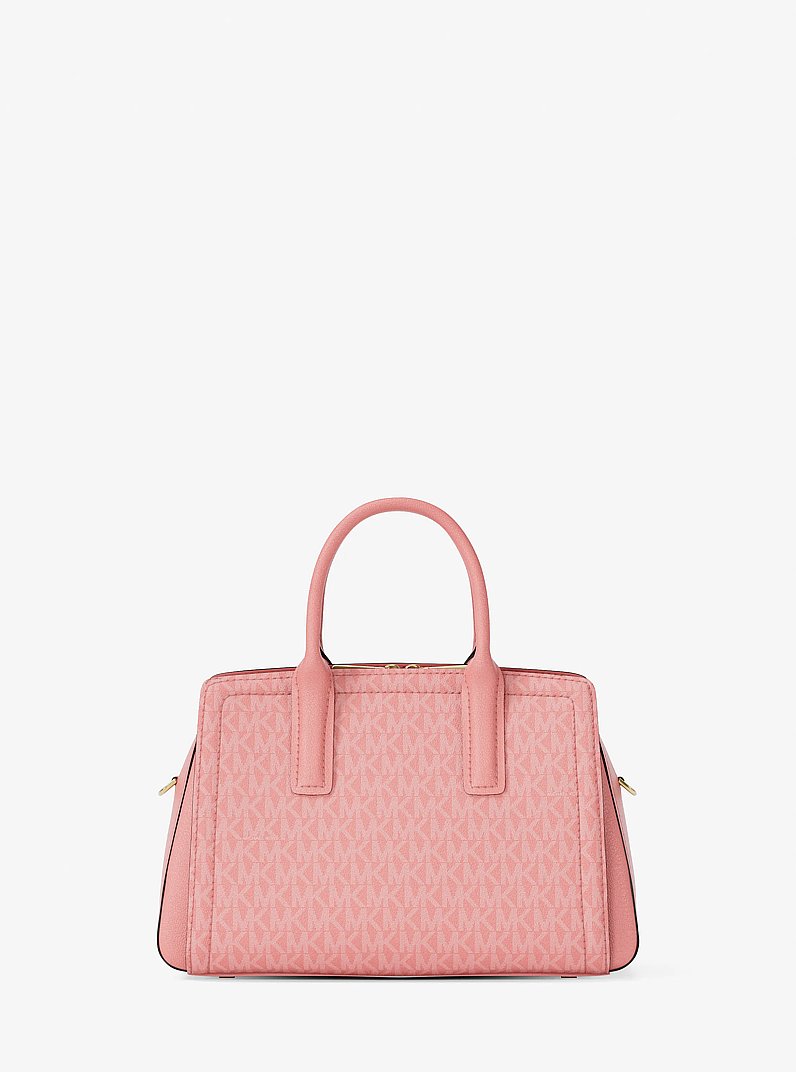 Laila Small Signature Logo Satchel in PRIMROSE | Michael Kors