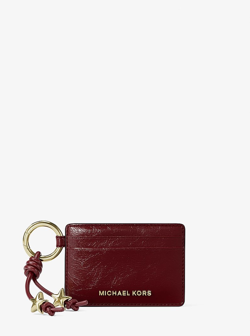 Tarjetero Jet Set con colgantes in ROJO INTENSO | Michael Kors