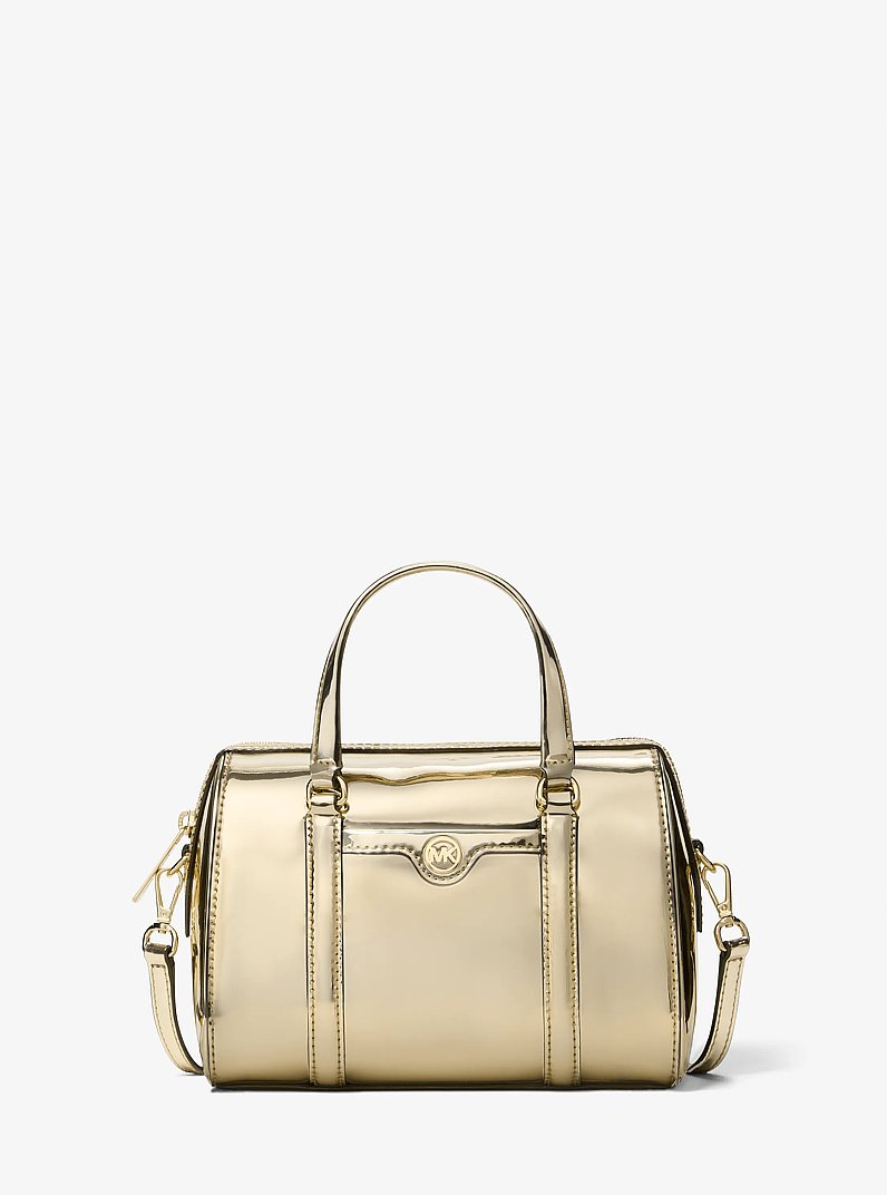 Jet Set Small Metallic Convertible Crossbody Bag in PALE GOLD | Michael Kors