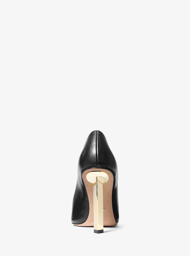 Halle Leather Pump in BLACK | Michael Kors