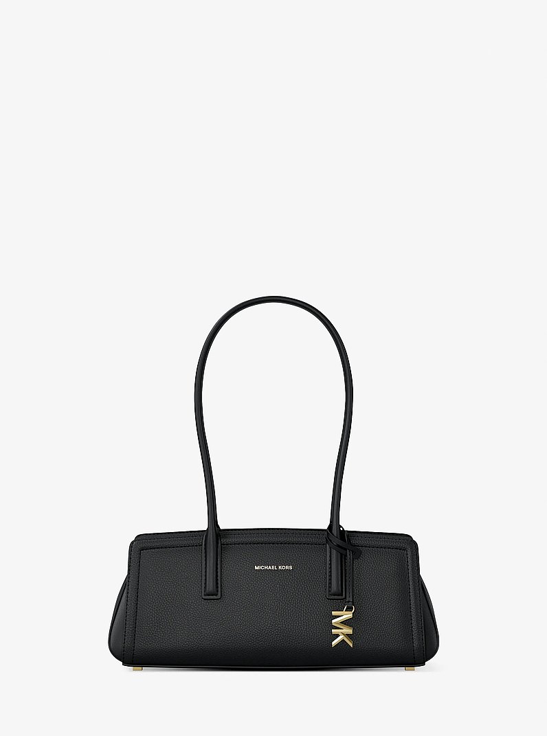 Laila Small Leather Shoulder Bag in BLACK | Michael Kors