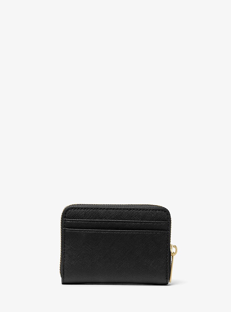 Cartera Jet Set Travel mediana de piel saffiano in NEGRO | Michael Kors