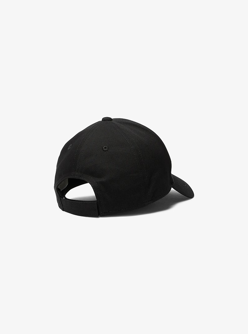 Embroidered Cotton Baseball Hat in BLACK | Michael Kors