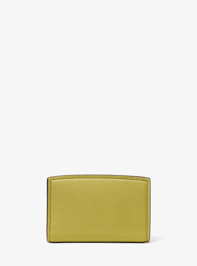 Bryant Medium Pebbled Leather Wallet in APPLE | Michael Kors