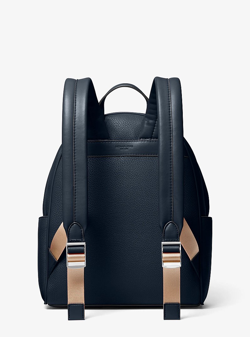 Bex Medium Pebbled Leather Backpack in NAVY - Sale | Michael Kors [US]
