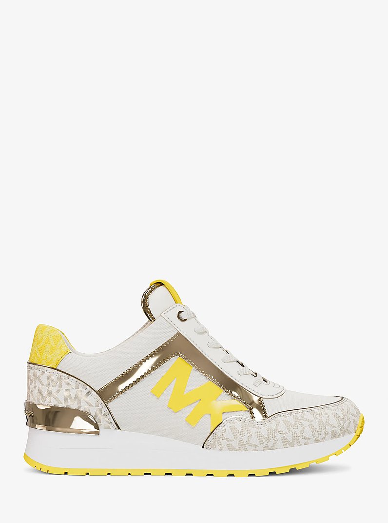 Maddy Two-Tone Logo Trainer in DAISY YELLOW | Michael Kors