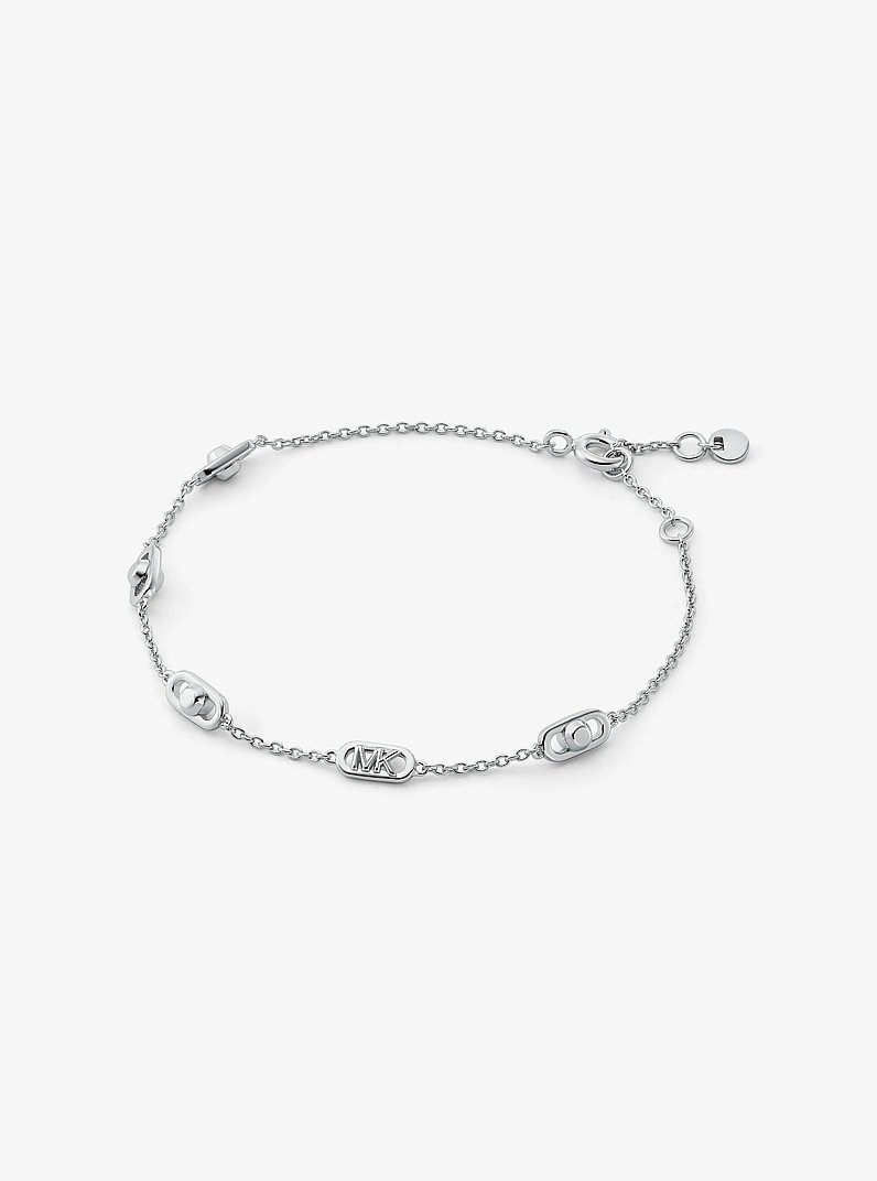 Gliederarmband Astor Link Small aus Sterlingsilber mit Edelmetallbeschichtung in SILBERTON | Michael Kors