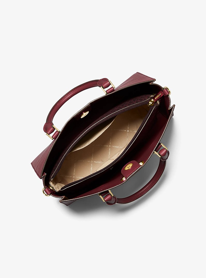 Bolso tote 2 en 1 Charlotte mediano de piel Saffiano