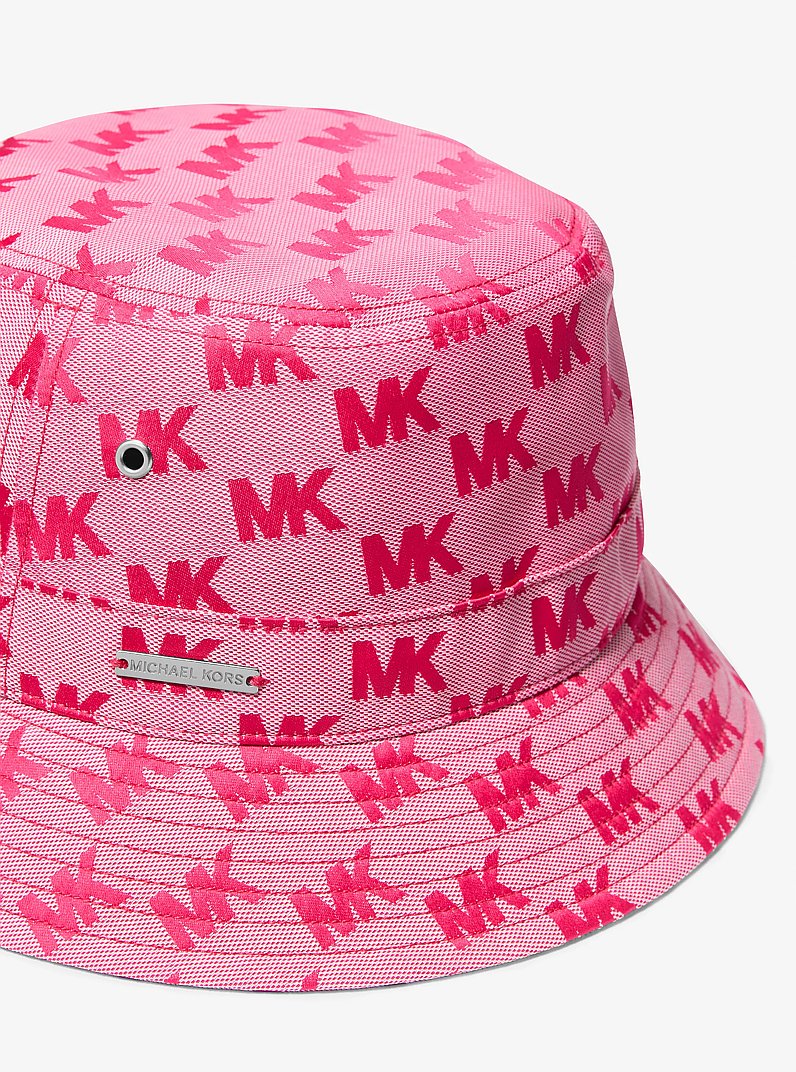 Logo Jacquard Bucket Hat in DARKRASPBERRY - Sale | Michael Kors [US]