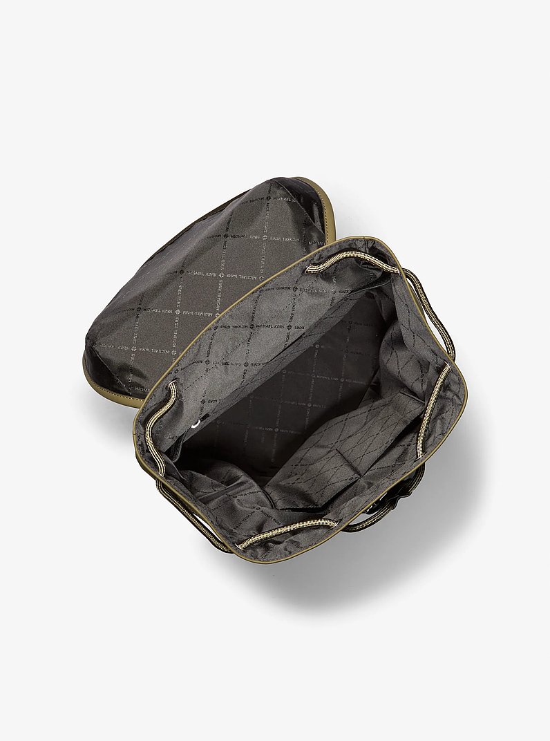 Eli Nylon Aviator Backpack in SAFARI GREEN | Michael Kors