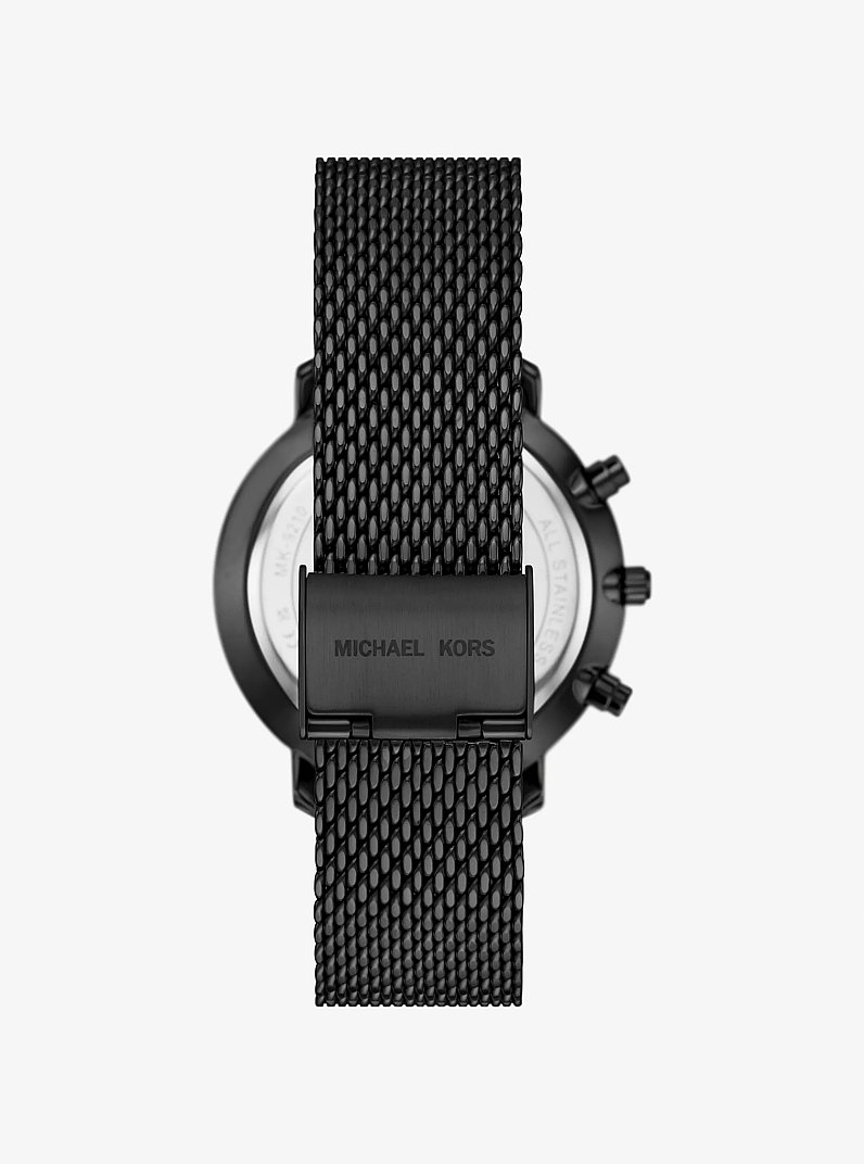Reloj Blake oversize en tono negro con correa de malla in NEGRO | Michael Kors