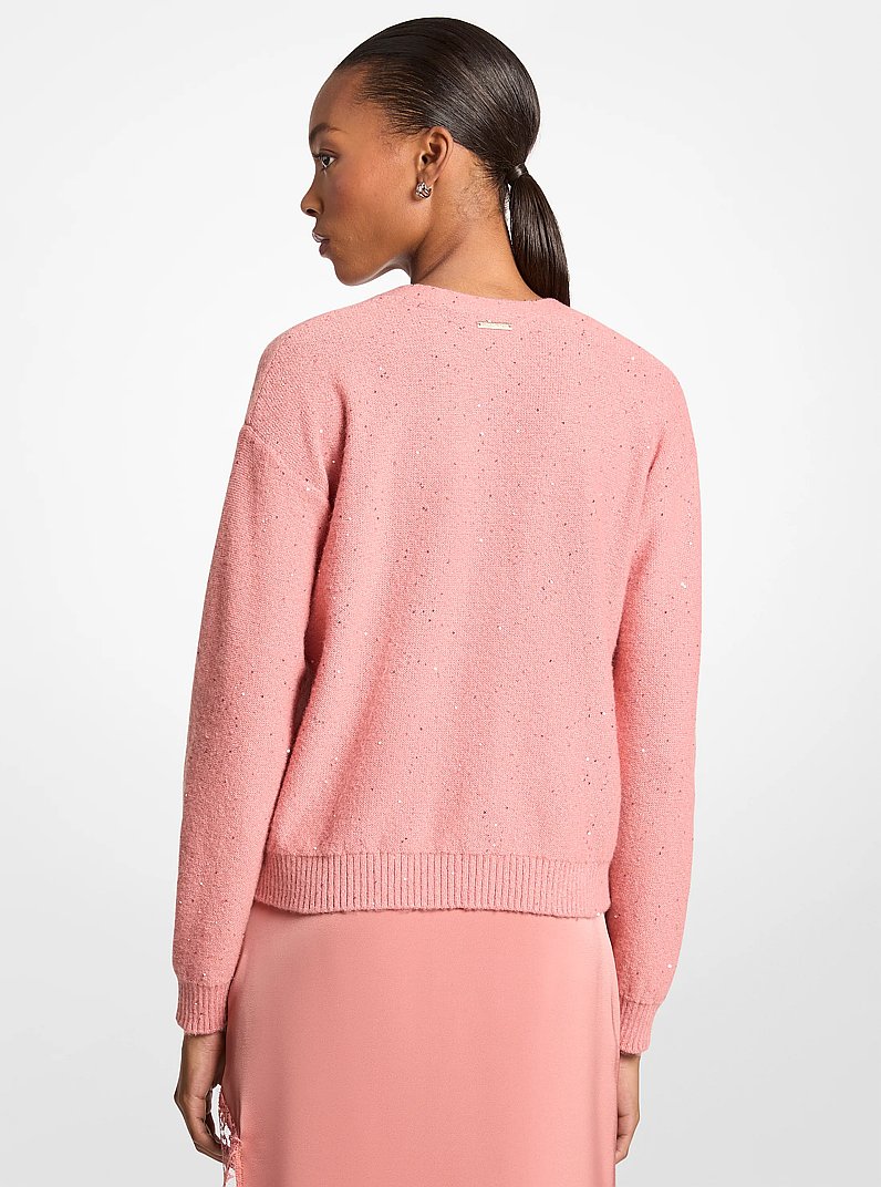 Embellished Cardigan in SUNSET ROSE | Michael Kors