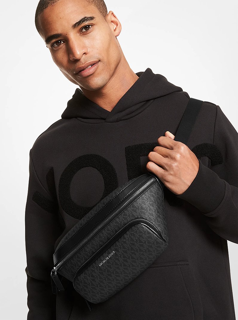 Cooper Logo Belt Bag in BLACK | Michael Kors