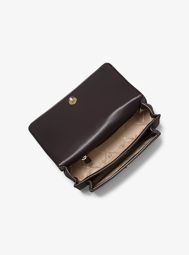 Bolso de hombro Claire grande de ante in CHOCOLATE | Michael Kors