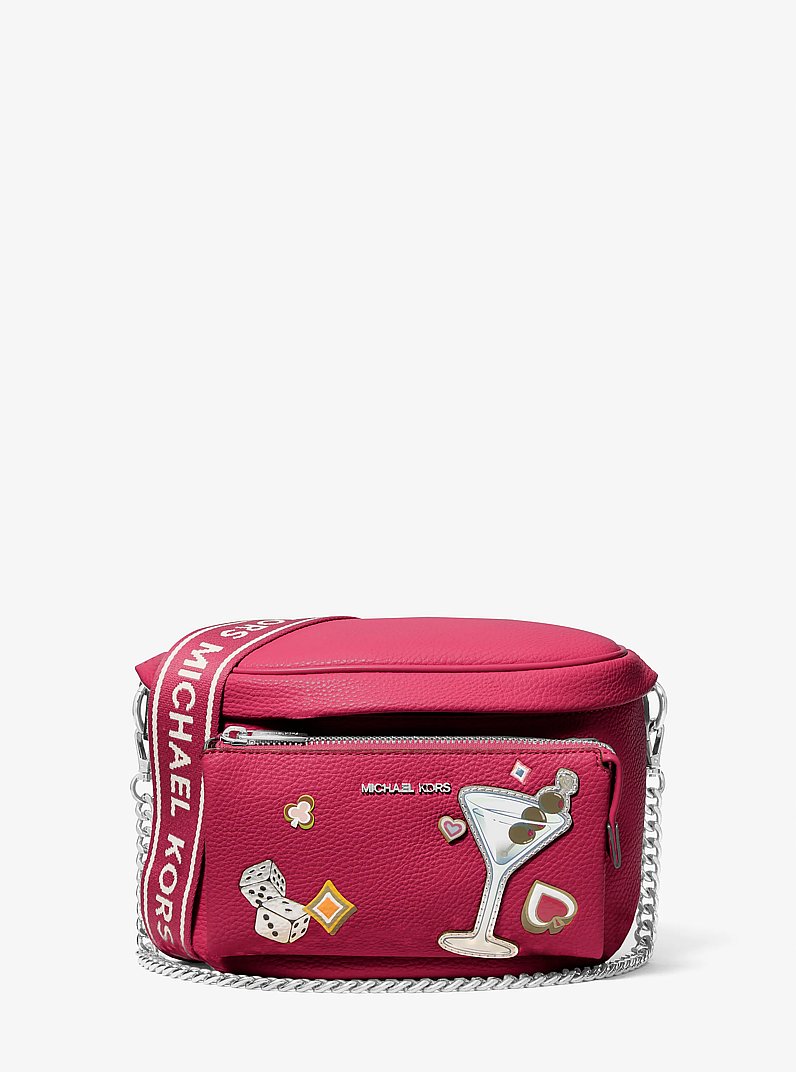 Slater Medium Embellished Sling Pack in DK RASPBERRY - Sale